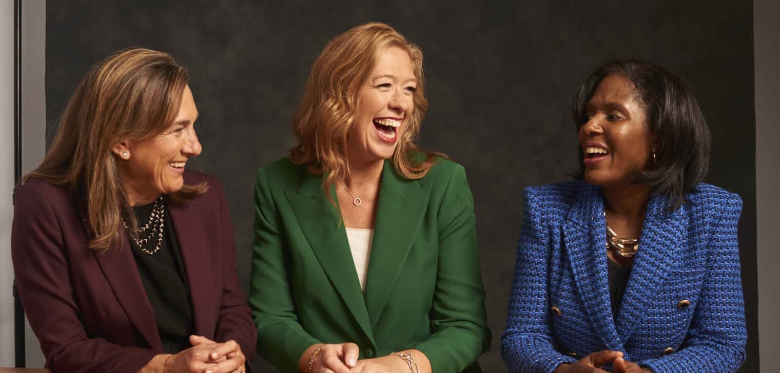 Janet Foutty, Susan MacKenty Brady, and Lynn Perry Wooten.