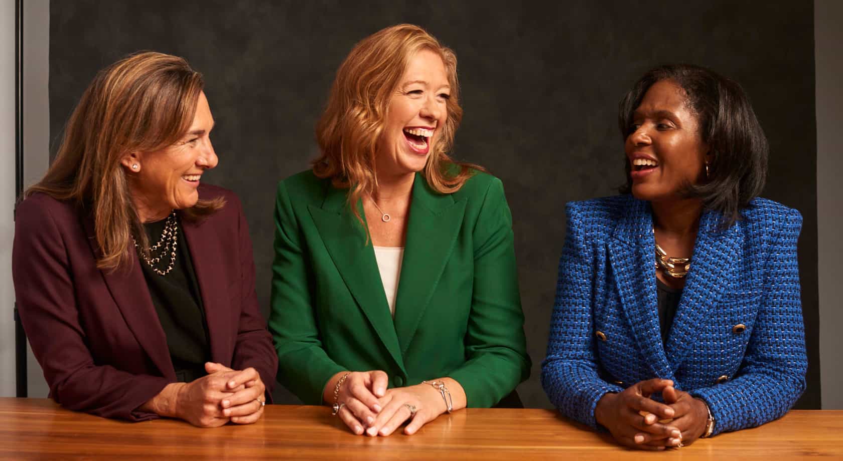 Janet Foutty, Susan MacKenty Brady, and Lynn Perry Wooten.